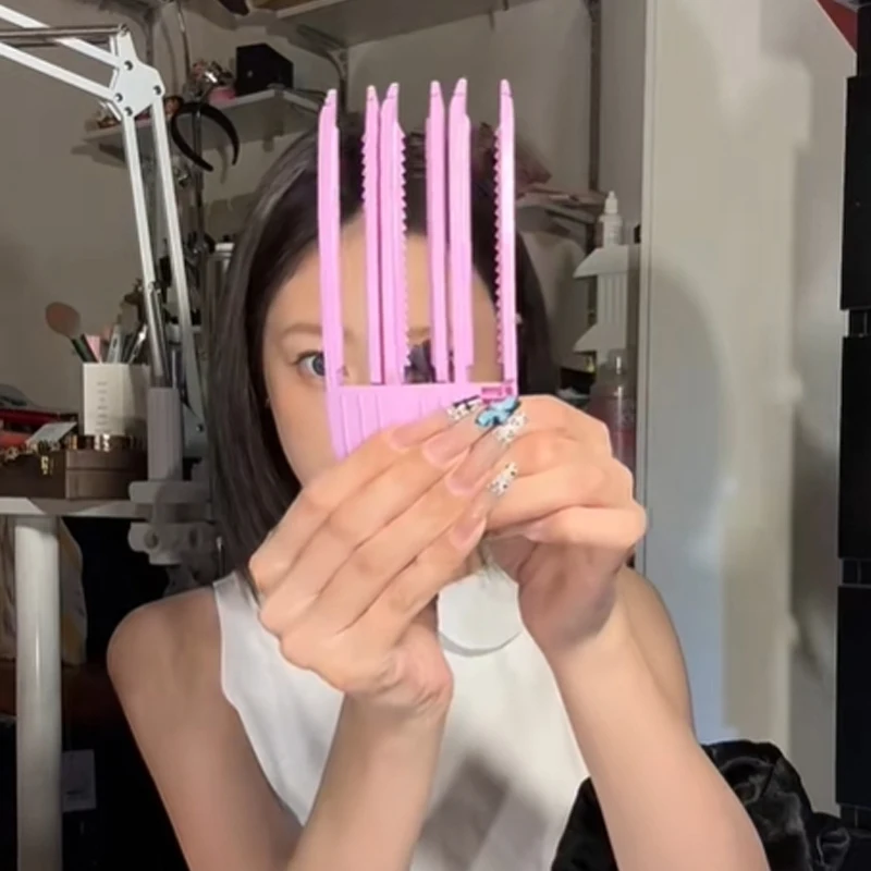 Fluffy Hair Roots Clip High Skull Top Artifact Seamless Wind Plastic Comb Curling Fixed Shape Clip Lazy Bangs Fluffy Clip Women