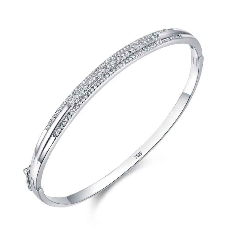 S925 Silver Bracelet for Women WithEuropean and American Style, Simple and Versatile Temperament, Light Luxury and High-end Feel