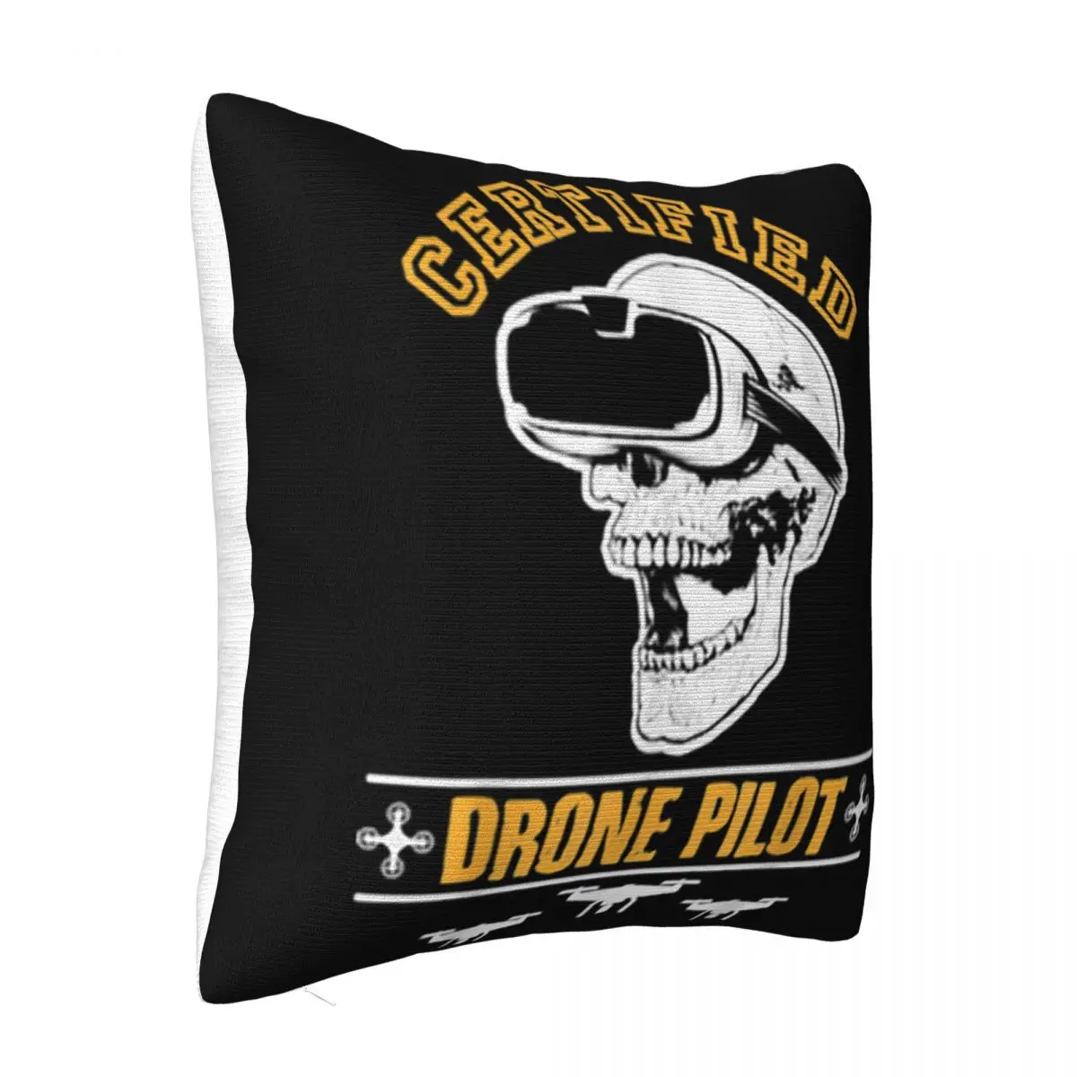 Official Certified Drone Quadcopter Pilot Birthday Christmas Kawaii Youth Street Style Pillow Case