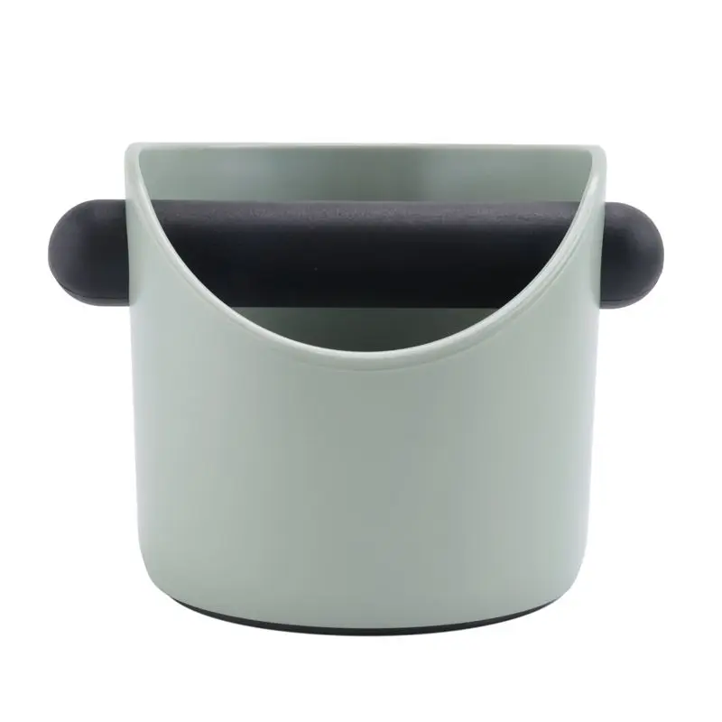 A20F-Coffee Knock Box Anti Slip Shock-Absorbent Cafe Box Espresso Grind Dump Bin Waste Bin With Detachable Knock Bar