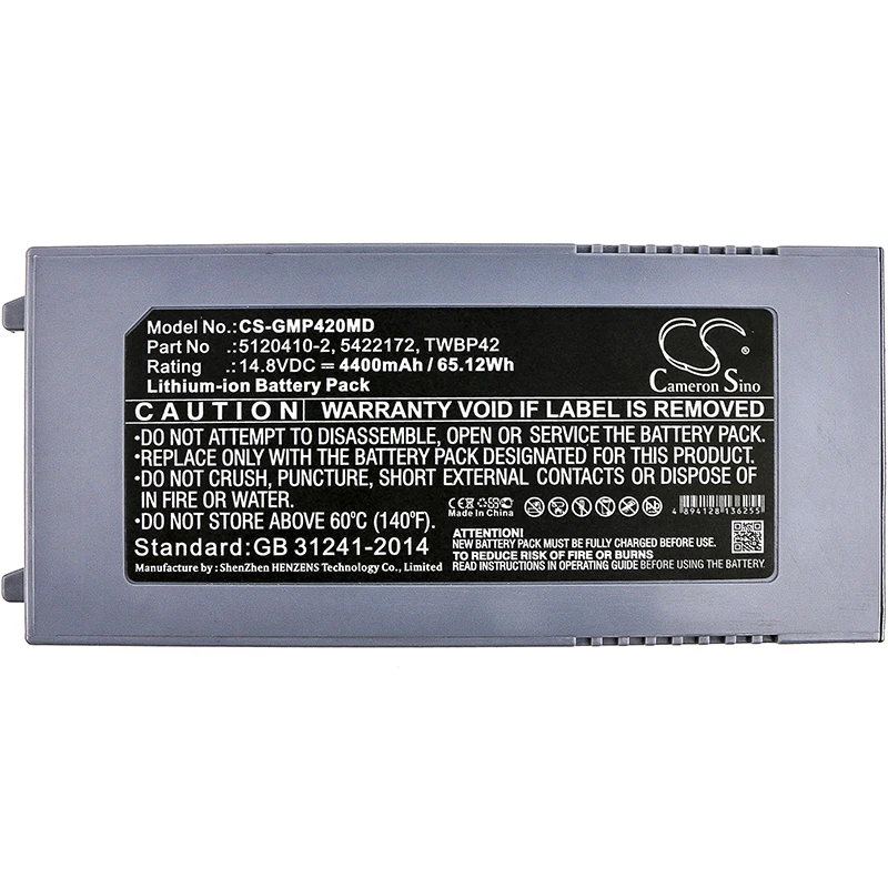 

Li-ion Medical Battery for GE, 14.8V, 4400mAh, Compatible Models: Echographe Logic-E, Echographe Logiq I