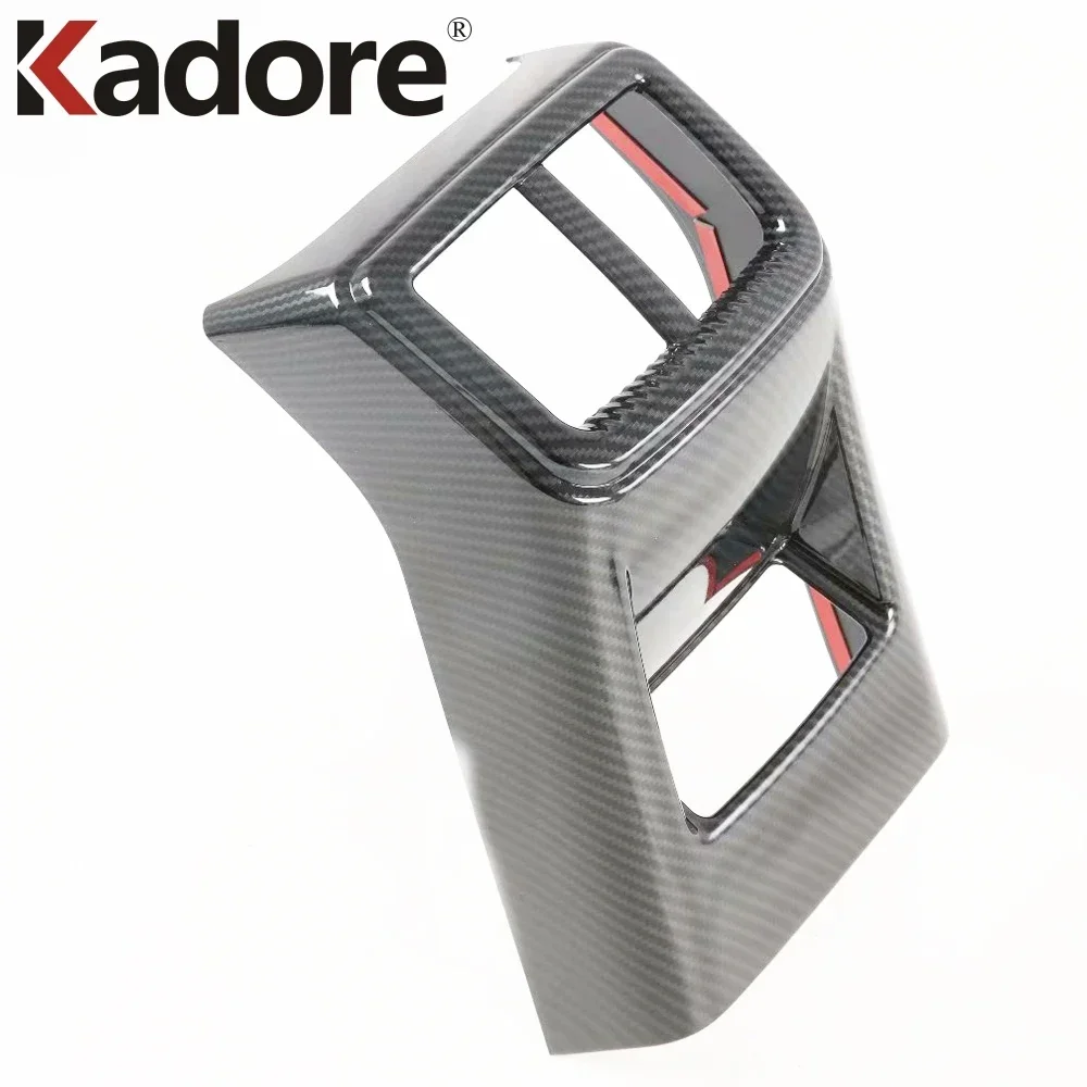 

For Kia K5 Optima DL3 2021 2022 2023 2024 2025 Carbon Fiber Car Rear Air Condition Vent Outlet Cover Trim Interior Accessories