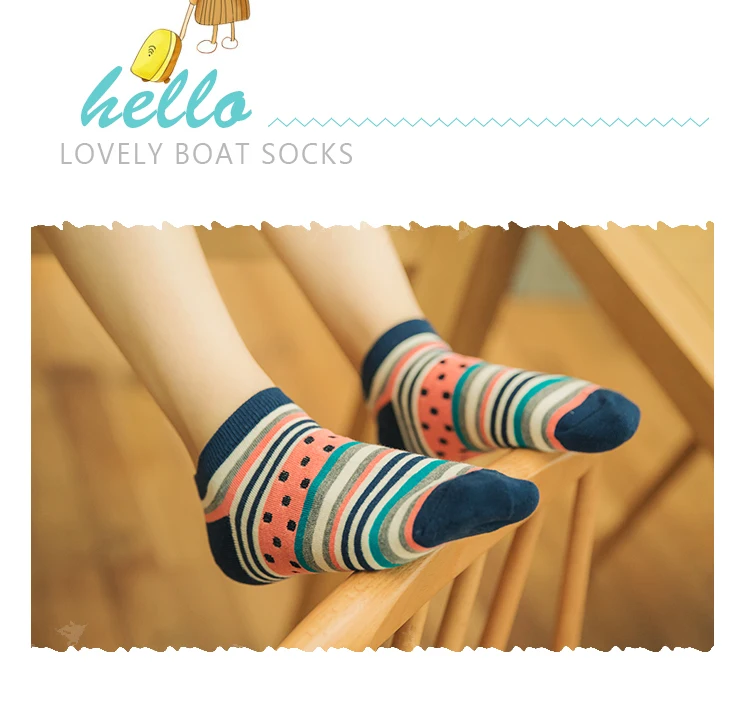 5 Paar Damen Ctue Fruits Banana Lässige Knöchel-Baumwollsocken EUR35-40 – Detail 4