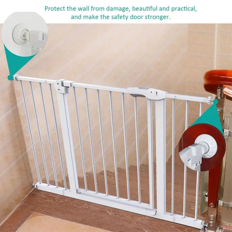 Baby Gates Wall Pads Safe Door Wall Saver 4pcs Pressure Gate scale Wall Guard Device accessori per cancello porta mobili casa