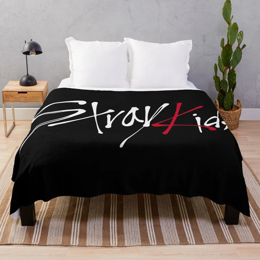 

Stray Kids logo Throw Blanket Furrys decorative Luxury Blankets