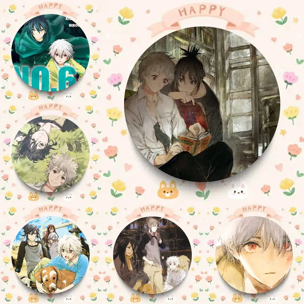 NO.6 Anime Cartoon Style Badge Brooches On Backpack Decoration Round Enamel Pins For Accessorys