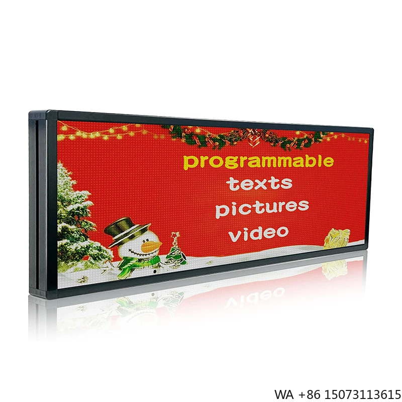 لافتة LED خارجية P10 - لوحة إعلانات رقمية قابلة للبرمجة يتم التحكم فيها عبر WiFi #2