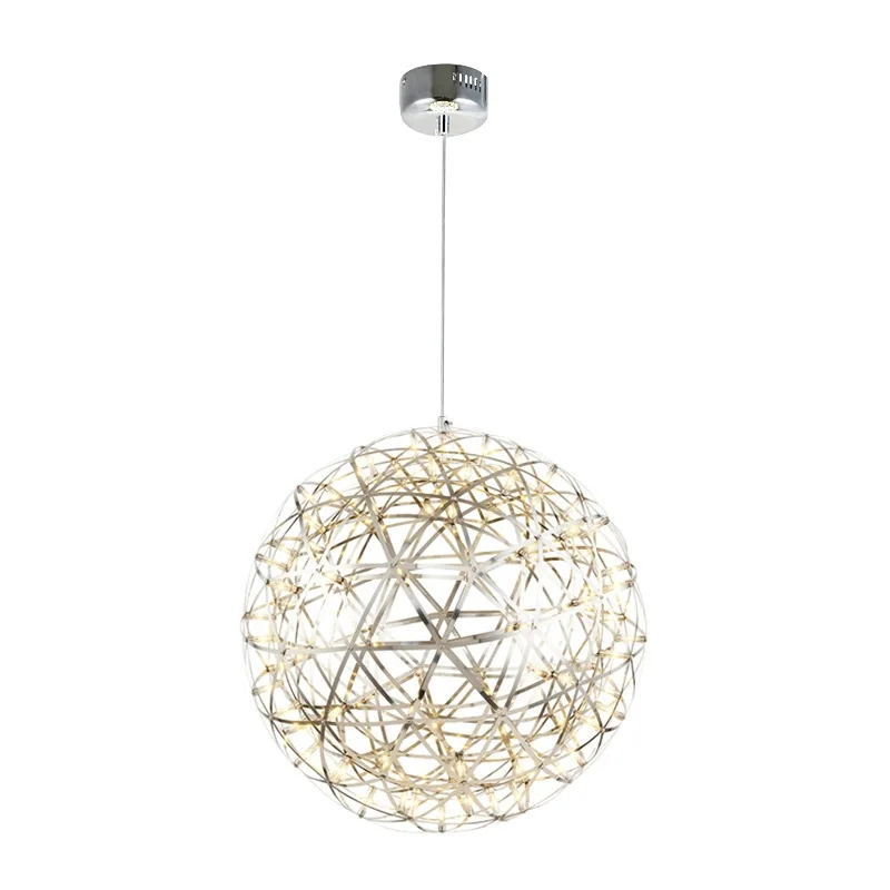 Spark ball chandelier Commercial atrium decorative chandelier Outdoor hanging tree lamp Landscape round ball gypsy star lamp