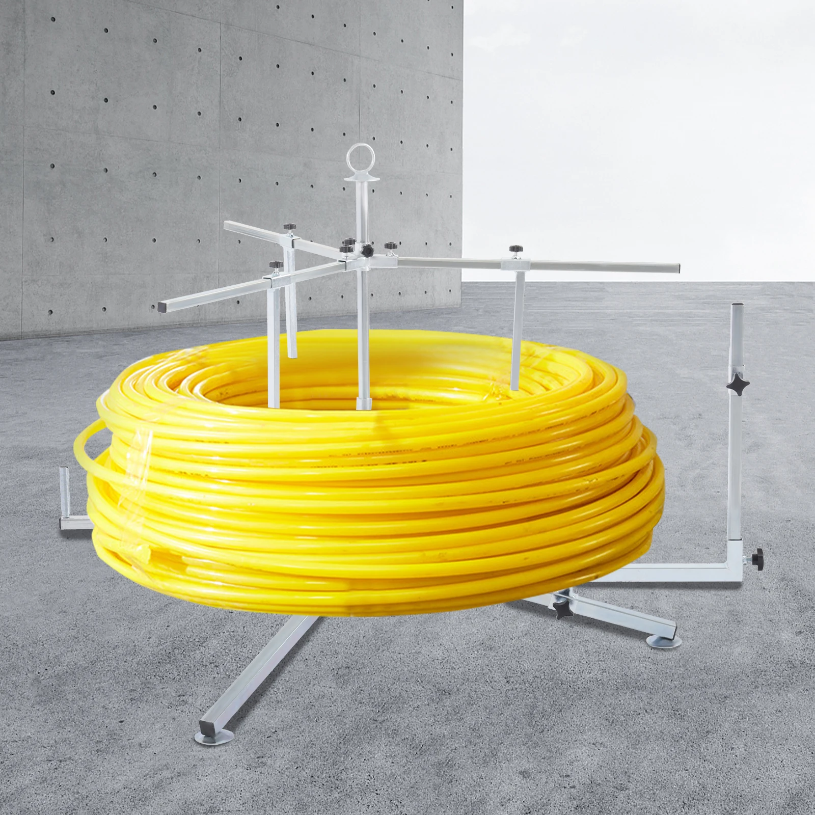 Pipe Reel Dispenser, Underfloor Heating Pipe Winder with Adjustment Knobs, Dispenser for Underfloor Heating Pipe