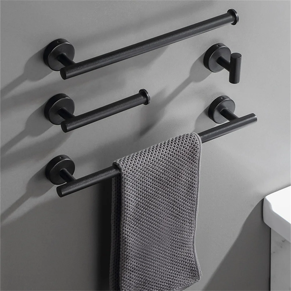No Punching Wall Mounted Toilet Paper Holder Rustproof Anticorrosion Stainless Steel Bathroom Kitchen Roll Paper Toilet Holder