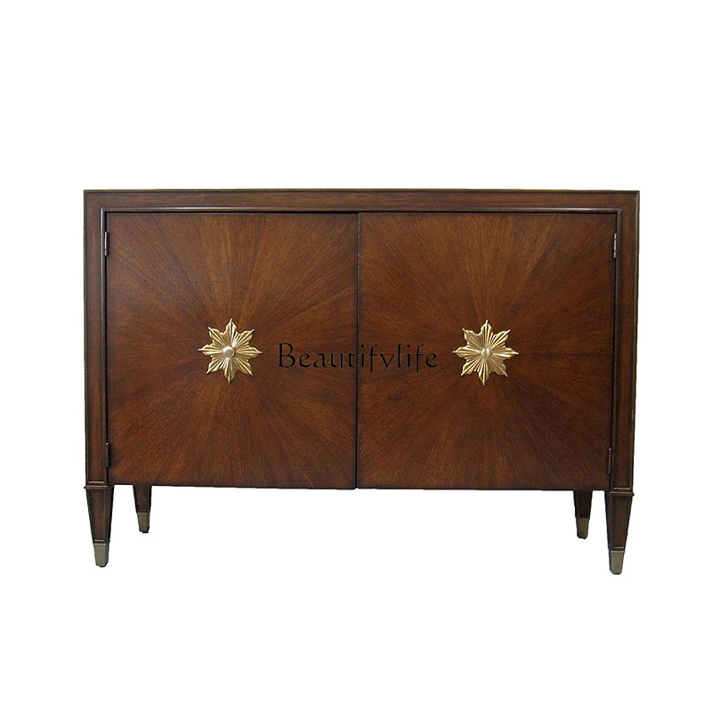 

American European antique entrance cabinet dining side restaurant floor cabinet