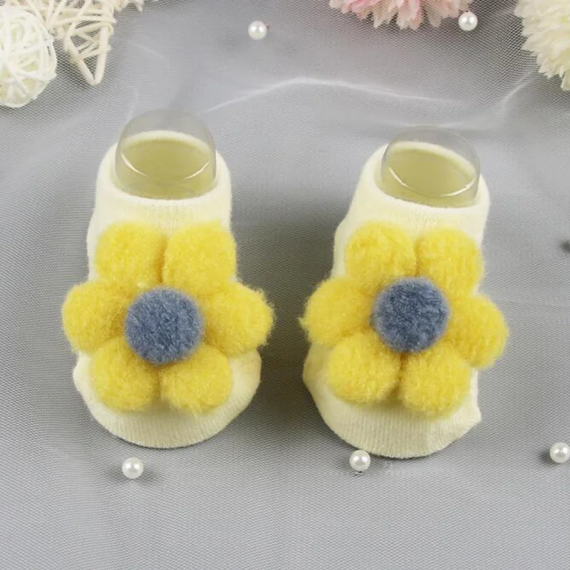 Calcetines de flores para bebé, 2 pares