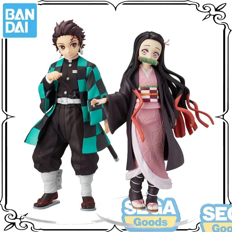 

SEGA Original Demon Slayer Kamado Tanjirou Kamado Nezuko Trip Outfit Anime Action Figures Toys for Kids Gifts
