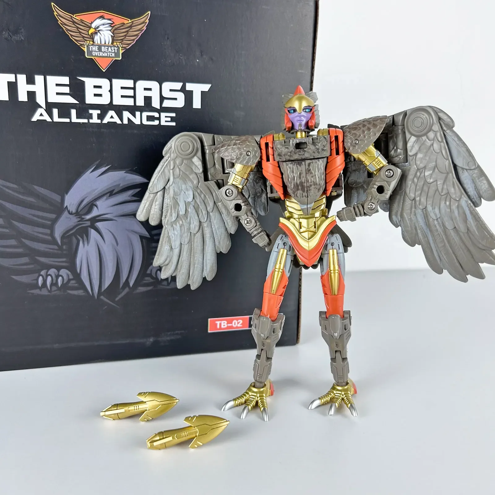 Beast Wars Transformation TB02 OP Kingdom Commander Chimpanzee Captain Anime Action Figure Model Deformed Robot Gorilla