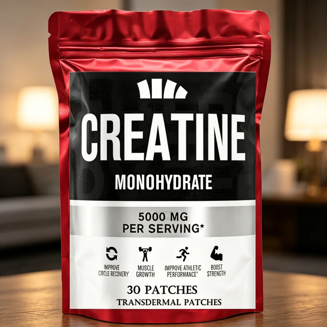 30 Patches Creatine Monohydrate Transdermal Patches Support Lean Muscle Growth, Recovery & And Enhance Athletic Performance