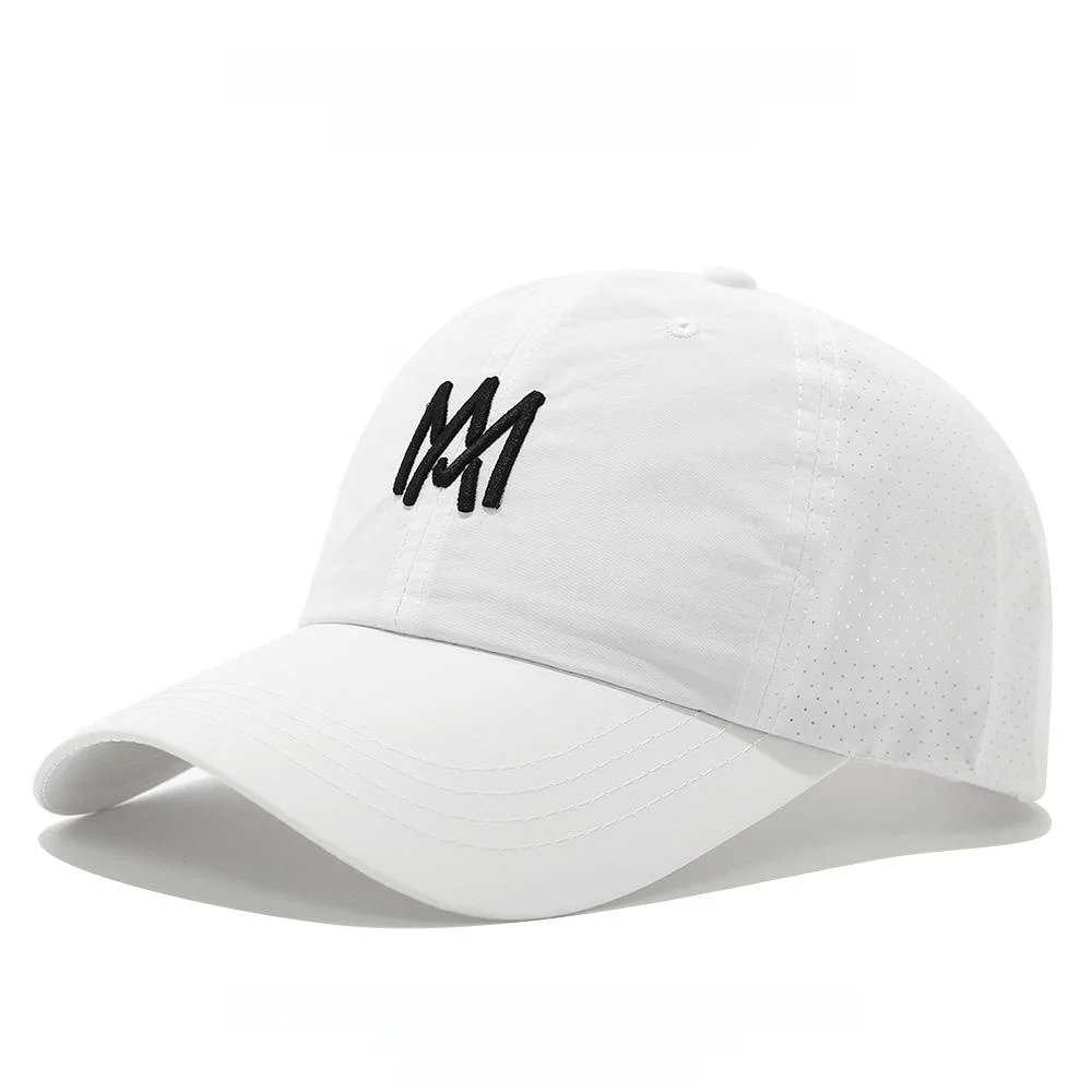 

Qui Dry Embroidered Baseball Cap Men's Spring Summer Thin Faionable Casual Sun Protection Dubill Hat Korean Sle Sun Hat