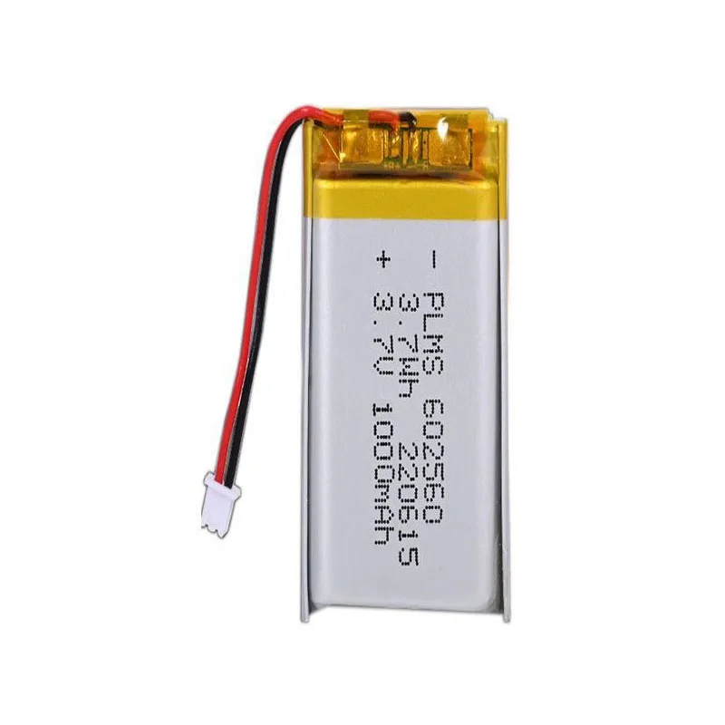 PL brand 602560 polymer lithium battery 3.7V 1000mAh cabinet light battery ultra-thin battery with protective plate