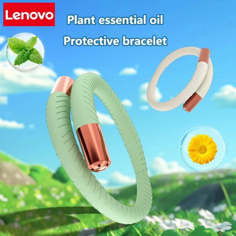 Pulseras Repelentes de Mosquitos Lenovo, Pulsera Antimosquitos para Exteriores con Aceite Esencial Natural