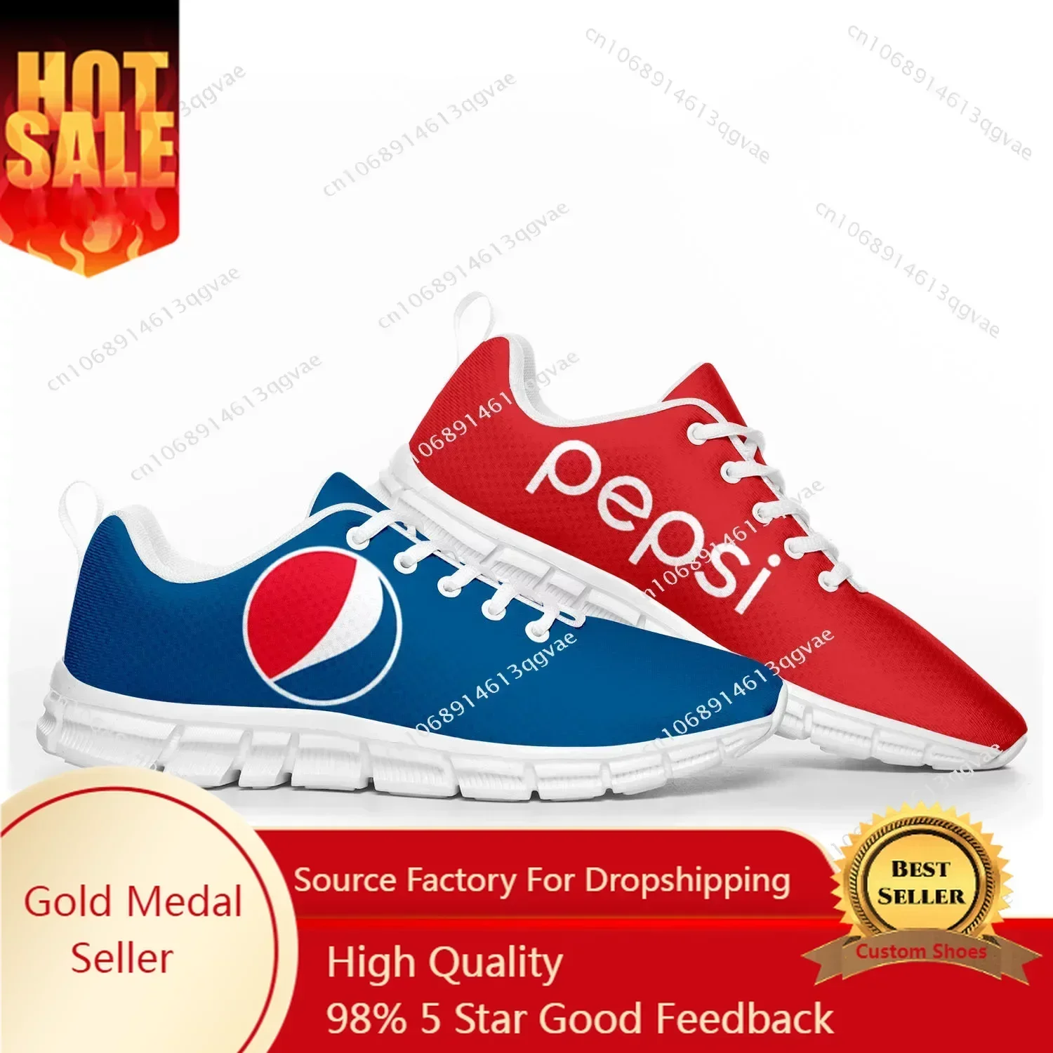 أحذية رياضية P-Pepsi-Cola للرجال والنساء المراهقين والأطفال أحذية رياضية مخصصة مصممة خصيصًا أحذية عالية الجودة للزوجين باللون الأبيض