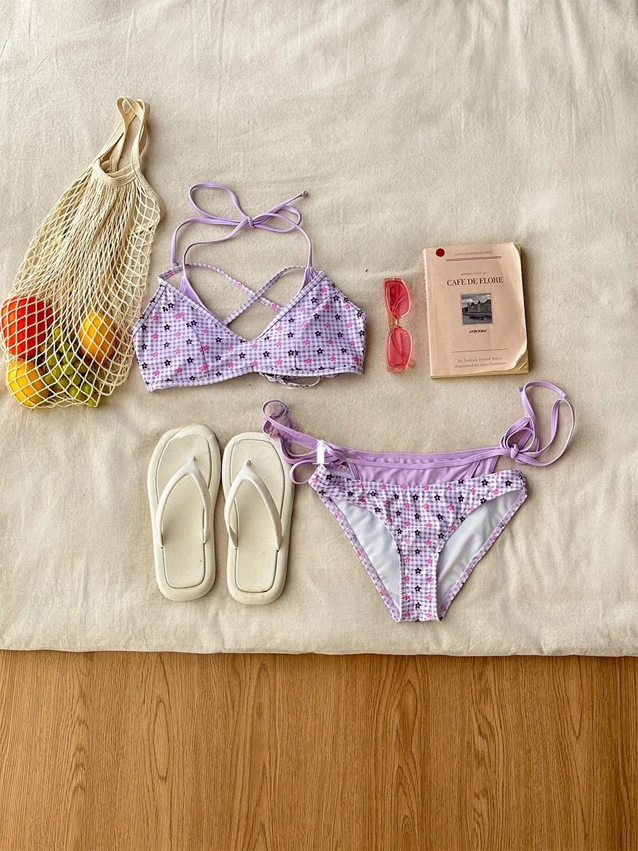 

Купальник Sea Sparkle Korean Sle Flikini с V-образным вырезом, для отдыха на островах и горячих источников, корректирующий фигуру, с высокой эстетической ценностью