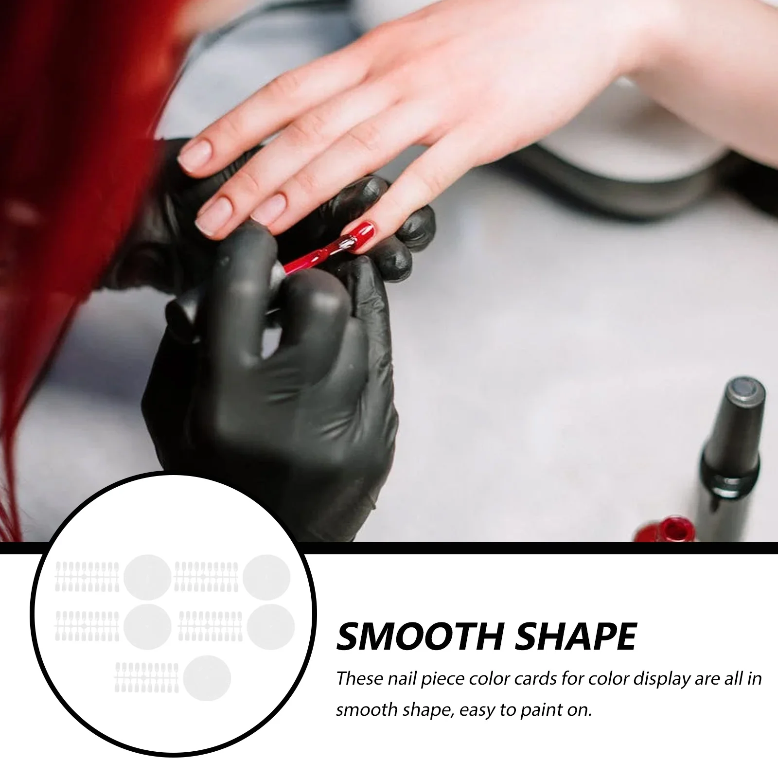 5 مجموعات من بطاقات ممارسة لون الأظافر على شكل دائري لصالونات التجميل أداة مانيكير لوحة عرض طلاء الأظافر لوحة ألوان طرف أظافر وهمية #1