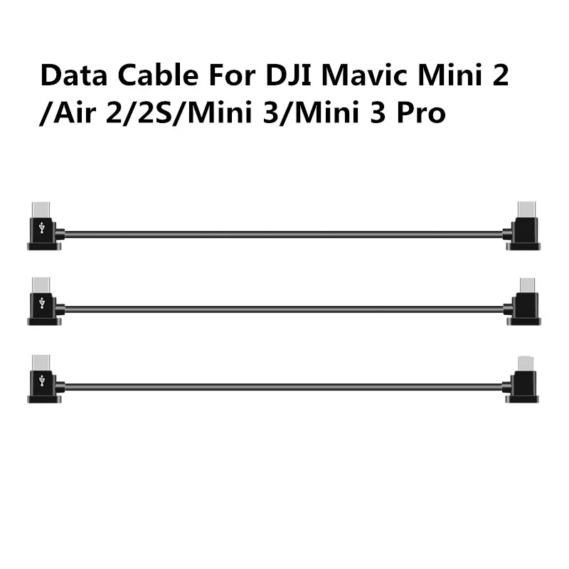 ข้อมูลสำหรับ DJI RC-N1 Mavic 3/Ari 2/2S/Mini 2/MINI 3/3 PRO drone IOS Type-C Micro Adapter ฝาครอบกันฝุ่นโทรศัพท์แท็บเล็ตสาย