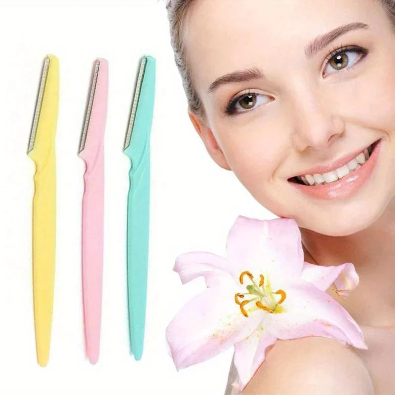 Scharfe Schere, Augenbrauentrimmer-Werkzeug, Make-up-Pflege-Werkzeug, lose Verpackung, Augenbrauenrasierer, scharf, sicher, effizient