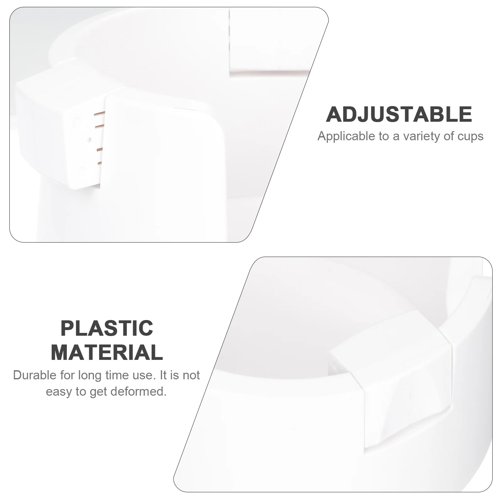 

Boat Cup Holder Spill-Proof Adjustable 94mm Desk Table Beverage Holder for Mugs Bottles Boat Cup Holders for Drinks