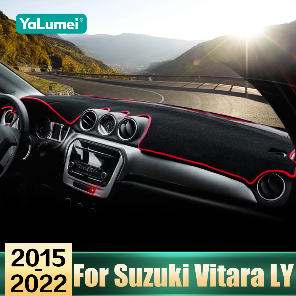 Autozubehör für Suzuki Vitara LY 2015–2018 2019 2020 2021 2022, Armaturenbrett-Abdeckung, Sonnenschutz, Matte, vermeiden Sie Lichtpolster, Innenteppich