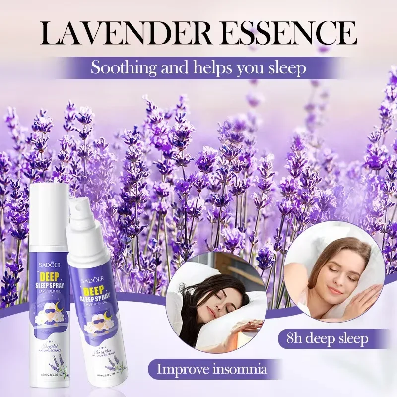 Lavender Pillow Spray For Deep Sleep Improve Insomnia Relive Anxiety Decompression Soothe Mind Calming Help Sleep Fresh Spray