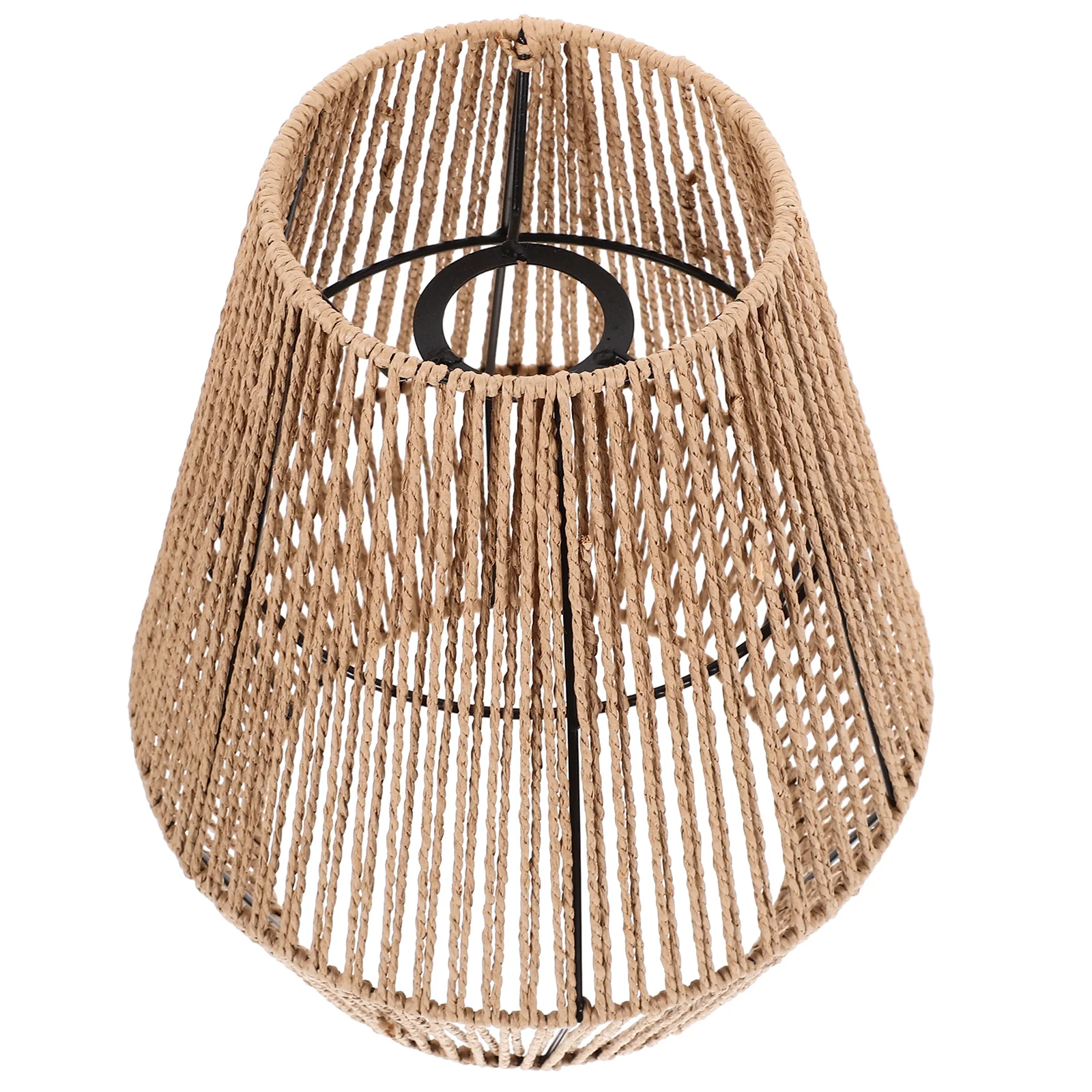 

Rattan Lampshade Pendant Light Shade Hand-Woven Chandelier Cover For Home Restaurant Study Room Decor Woven Hanging Lamp