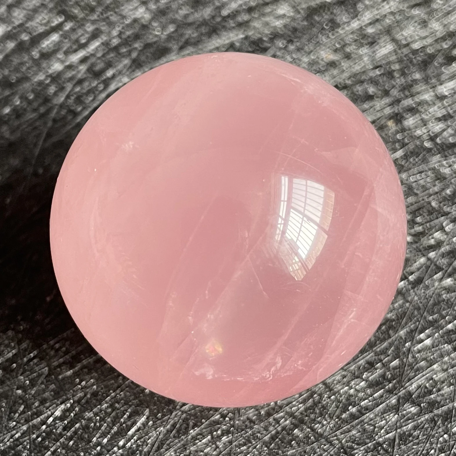 Natural Stone Rose Quartz Crystal Ball Polished Rock Pink Sphere Divination Decoration Gift Reiki Healing