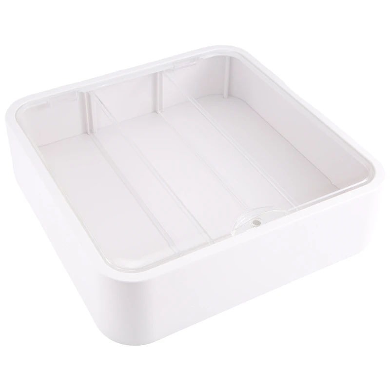 Espositore regolabile con vetrina trasparente montata a parete per figure + porta, bianco