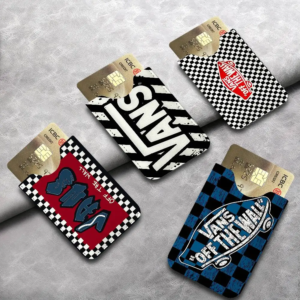 Fashion V-VANS PU Leather Cardholder Ultra Slim Credit ID Card Organizer Lightweight Business Card Holder