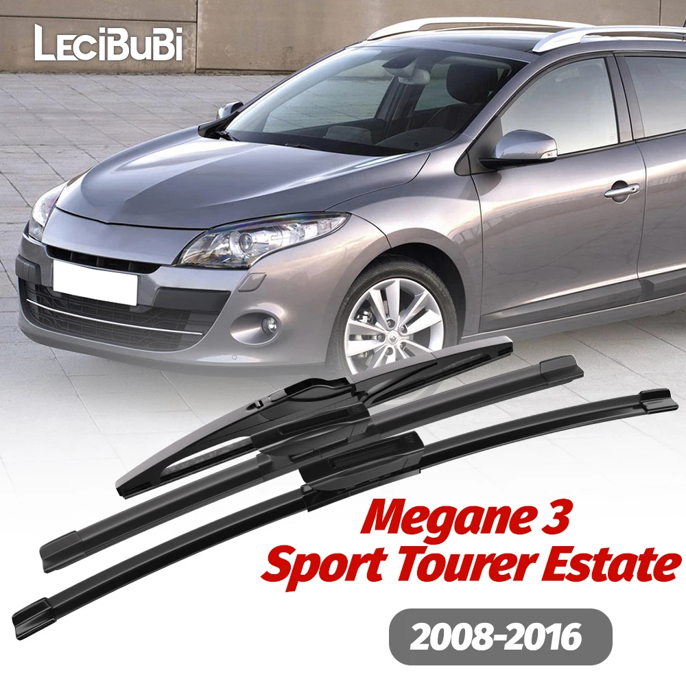 

1set Front & Rear Windshield Wiper Blades Windscreen Wipers For Renault Megane 3 Sport Tourer Estate 2008-2016 2009 Accessories