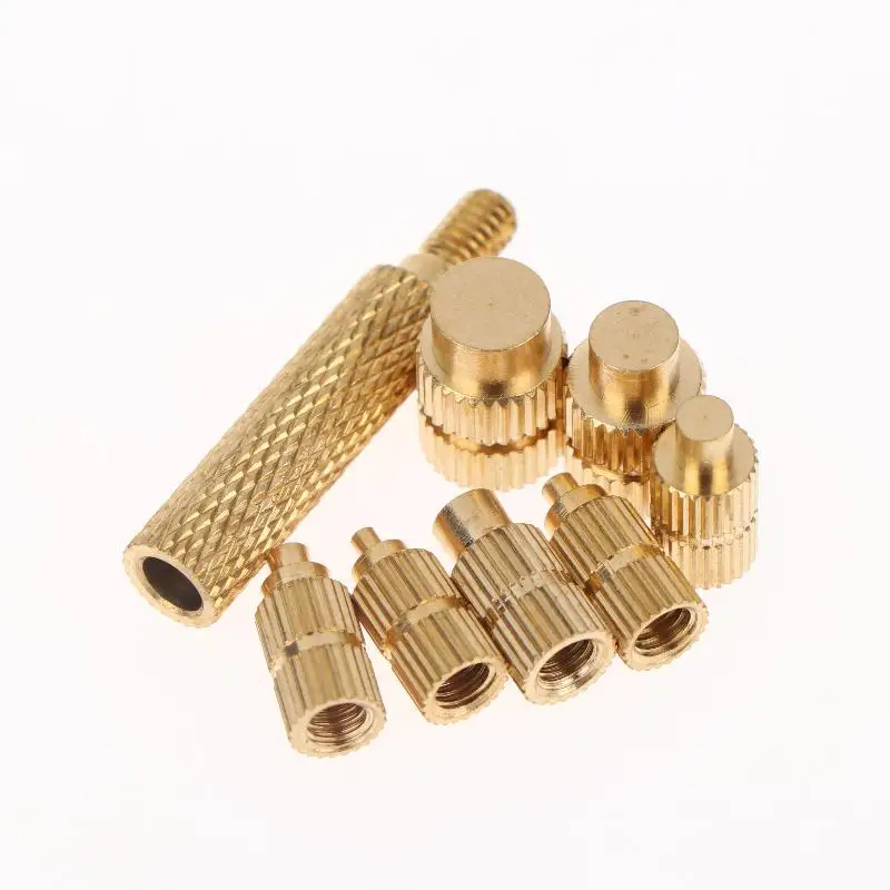 

Plastic Soldering Iron Tip with M2 to M8 Brass Nut Kit Stable Insert Fastening Set for 3D Printing and Electronics Assembly