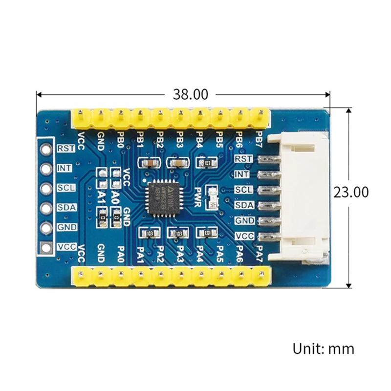 

AW9523B MCU IO Expansion Module For Raspberry Pi 4B/3B/STM32/Arduino I2C 16-Channel IO Port GPIO Expansion Board