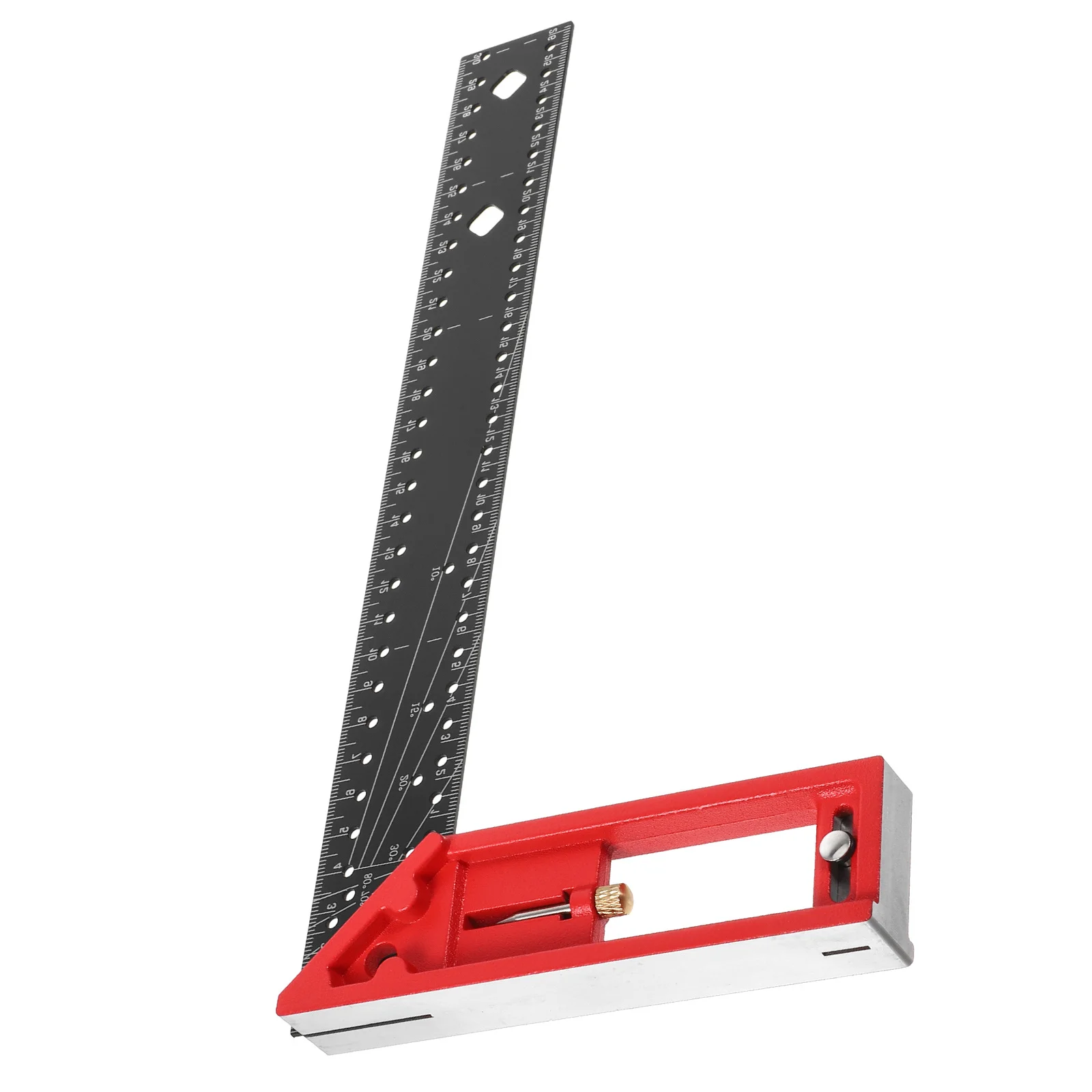 

Woodworking Angle Ruler Aluminium Alloy 45 Degree Folding Rotary Angle Marking Ruler Woodworking Tool Multi-Angle