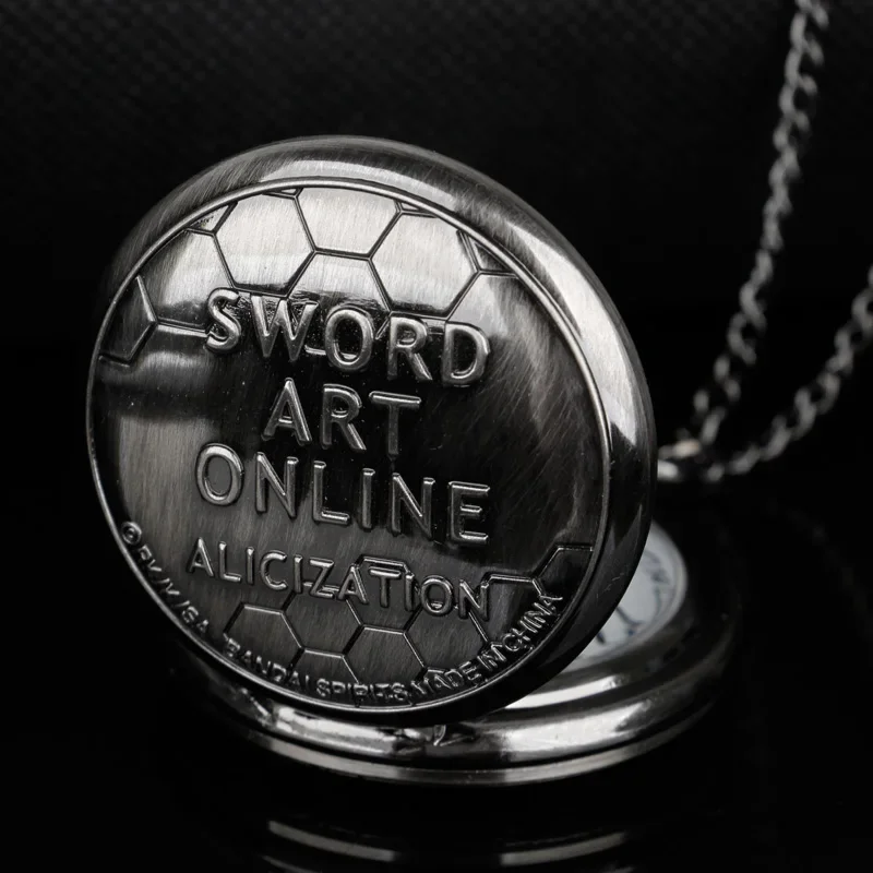 Classic Anime Letter Engraving Quartz Pocket Watch Men Women Children Necklace Clock Watch Practical Pendant Reloj Hombre