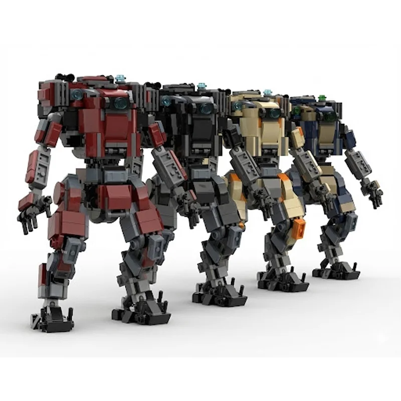 Game DIY Bricks Set Creative Warrior Robot Action Figure Team Construction Toy Boy Verjaardagscadeau voor 247208 moc