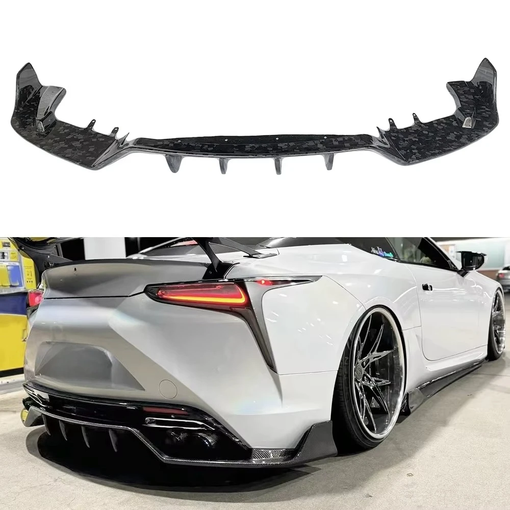 Forged Carbon Fiber Art Style Rear Diffuser for Lexus LC500 500H Rear Bumper Lip