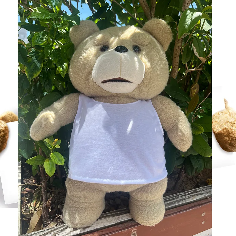 43cm 10 Movie Teddy Bear Ted 2 Plüschpuppe Spielzeug mit Schürze, weicher Plüsch als Weihnachts- oder Geburtstagsgeschenk für gute Freunde – Detail 13