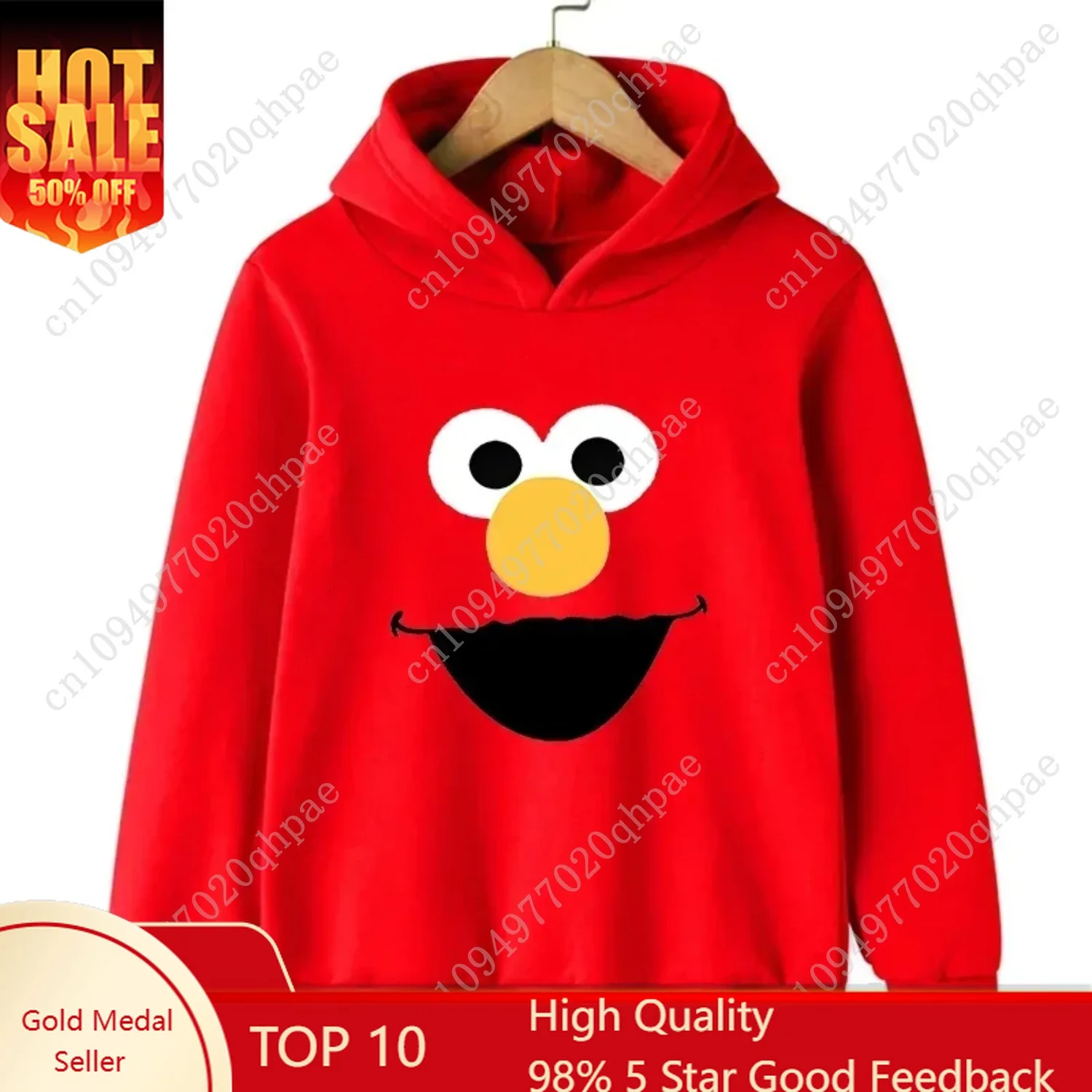 

Spring and Autumn Cartoon Print Children's Hooded Hoodie Top New Casual Fashion Kid Sweatshirt Coat Boys/Girls Hooded Pullover