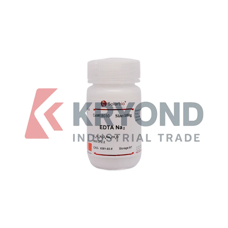 SOLARBIO EDTA Na2 Disodium EDTA عامل Chelating عالي النقاء درجة الأحياء الجزيئية للمختبر وثقافة الخلية PH المنتج الأصلي