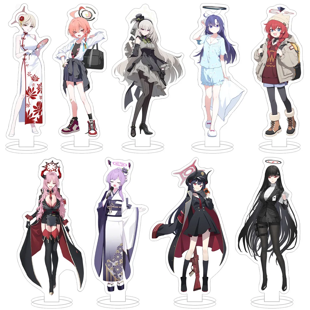 Blue Archive character new Skins Izumi Juri Sena Maki Neru Rio Seia Asuna Karin Yūka Noa Anime Figure Toy Acrylic stand ornament
