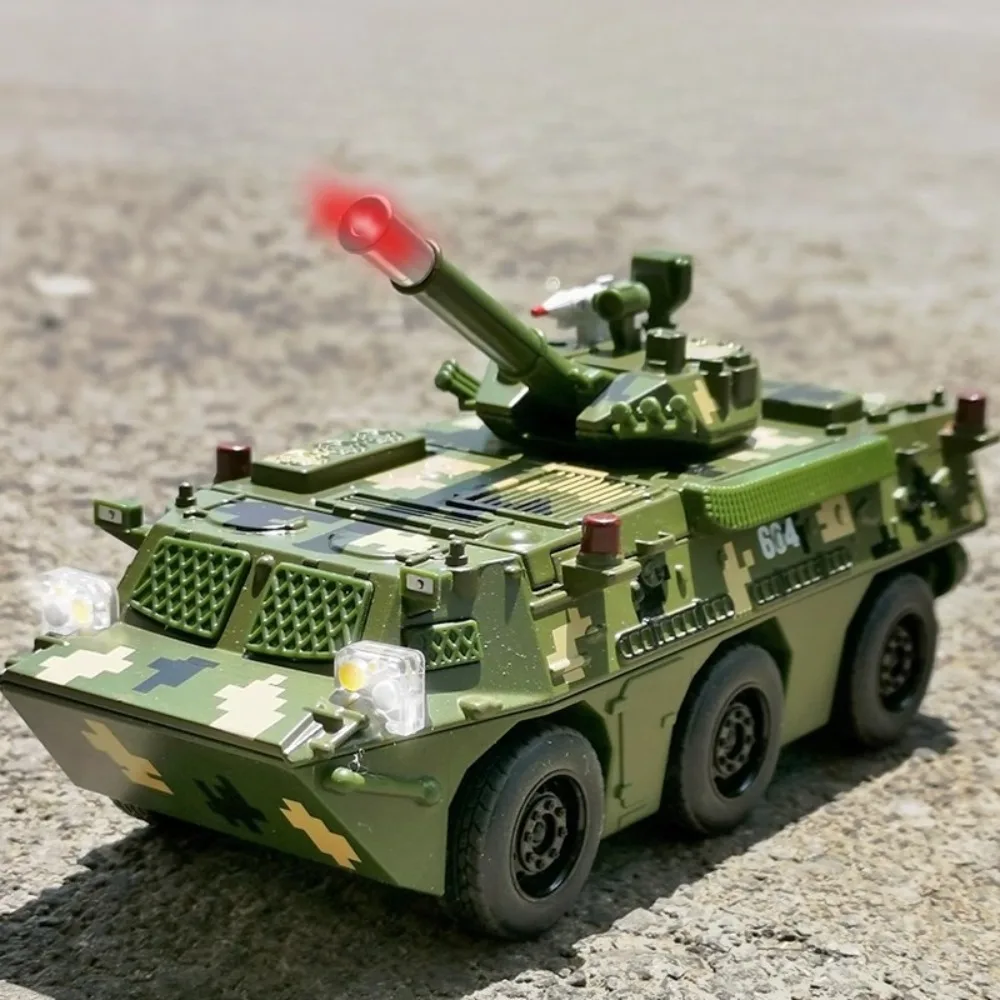 1:35 ZSL92 Type infanterie militaire alliage réservoir jouet modèle Absorption des chocs musique lumière retirer Miniature véhicule modèles garçons cadeau