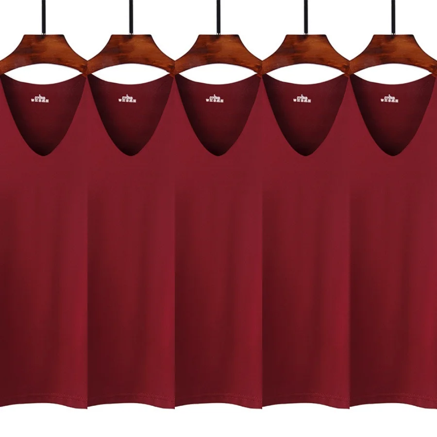 5pcs wine red