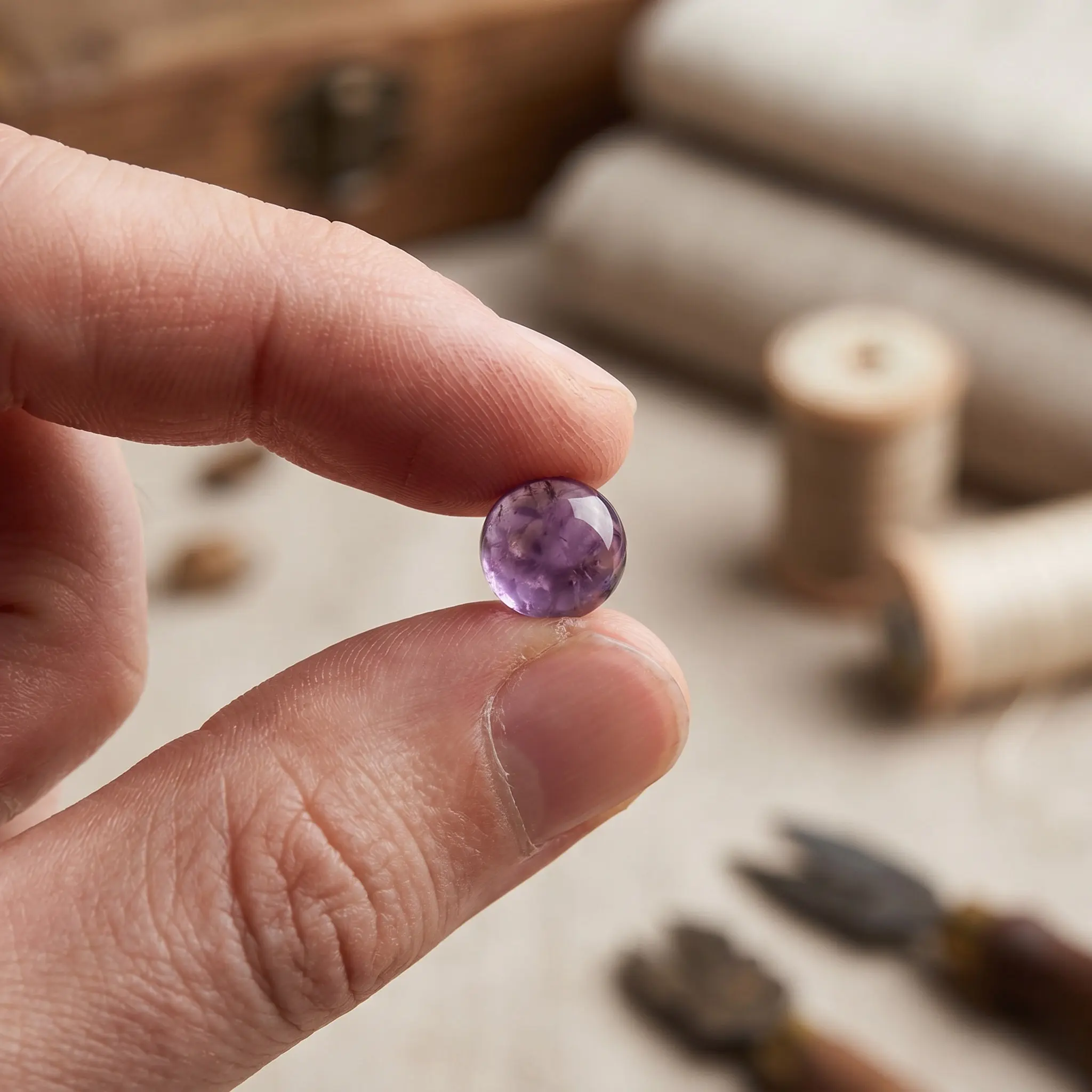 20Pcs Purple Crystal Stone Cabochons Round Half Flat Base Glass Patch Supplies for DIY Jewelry Craft Making Decorative