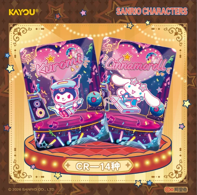 Kayou Sanrio Sweet Time Party Trading Booster Box Hello Kitty Kuromi Cinnamoroll Collectible Cards Holographic Kawaii Gift
