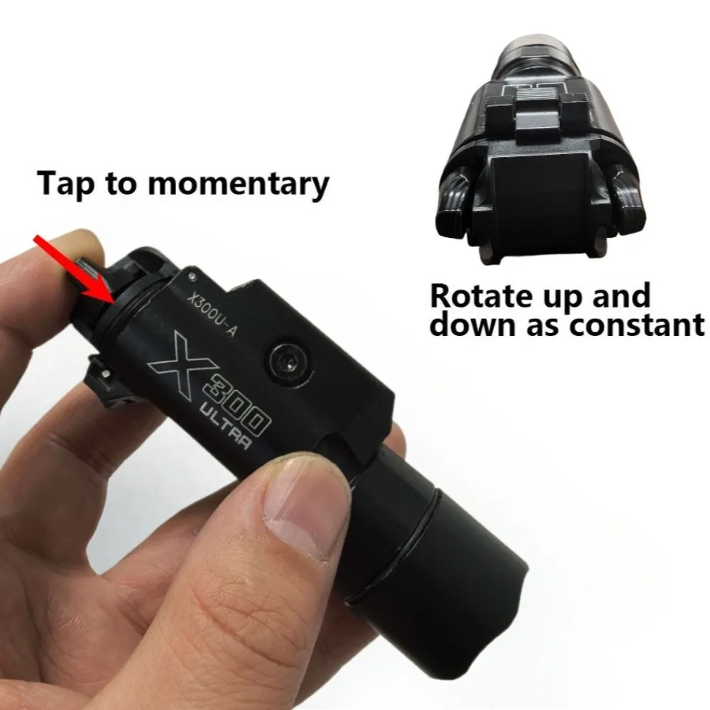 X300U 1000 Lumen Taktische LED-Taschenlampe Gewehr-Pistolen-Licht Scout Jagd-Waffenlicht Outdoor-Licht Passend für 20MM Schiene – Detail 2